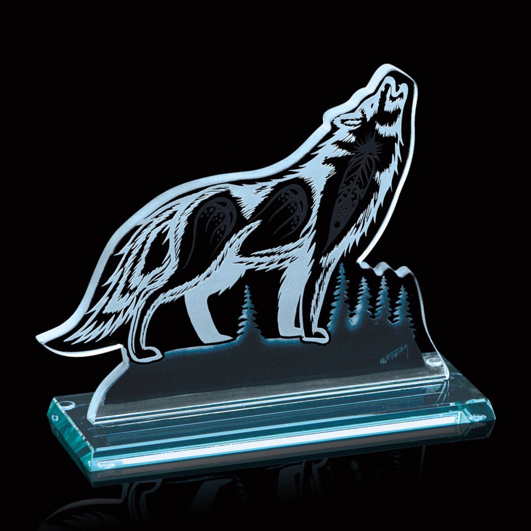 Custom branded Northern Dreams, Midnight Sone (Wolf) Award for corporate gifting