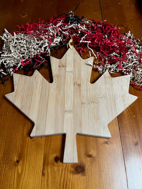 Maple Leaf Shaped Cheese / Cutting Board