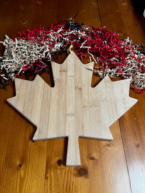 Maple Leaf Shaped Cheese / Cutting Board