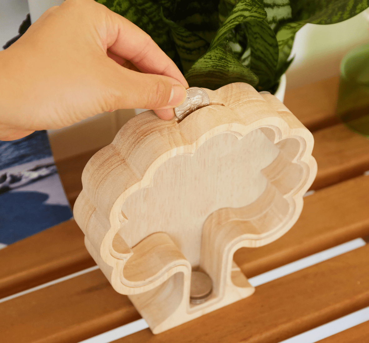 Custom branded Money Tree Bank for corporate gifting