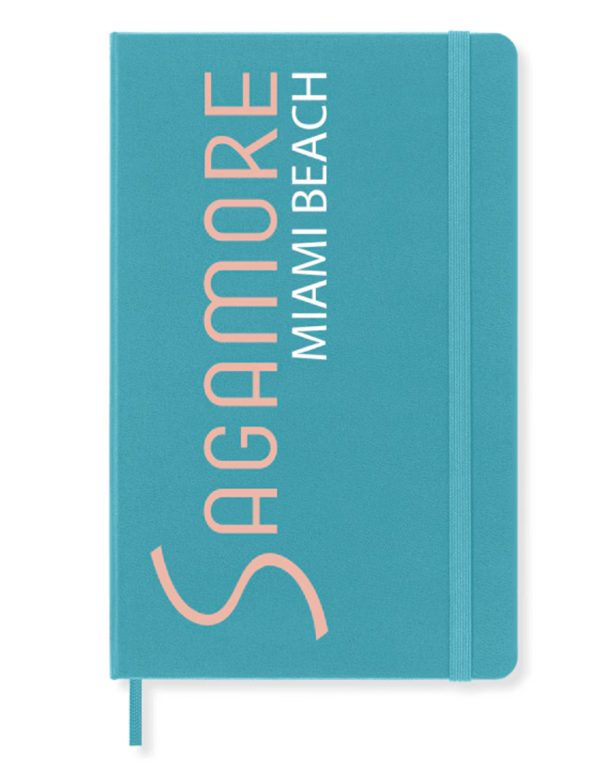 Custom branded Moleskine® Hard Cover Ruled Large Notebook for corporate gifting