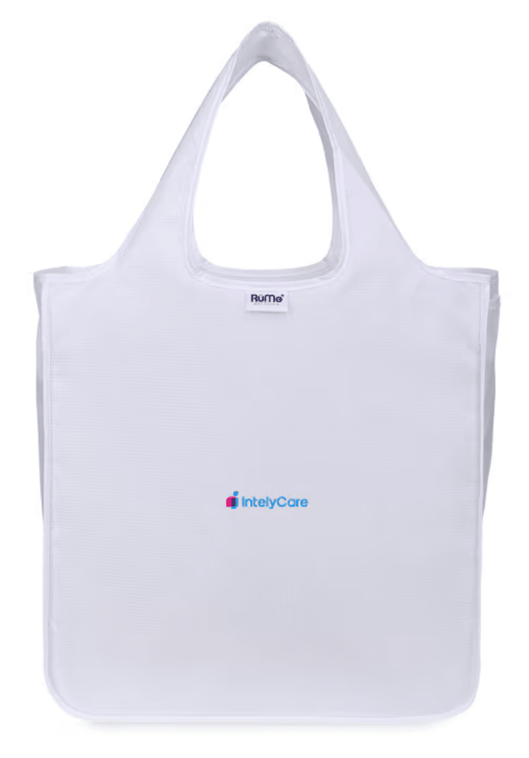 Custom branded RuMe® Recycled Medium Tote for corporate gifting