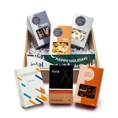 Custom branded Winter Sunshine Crate for corporate gifting