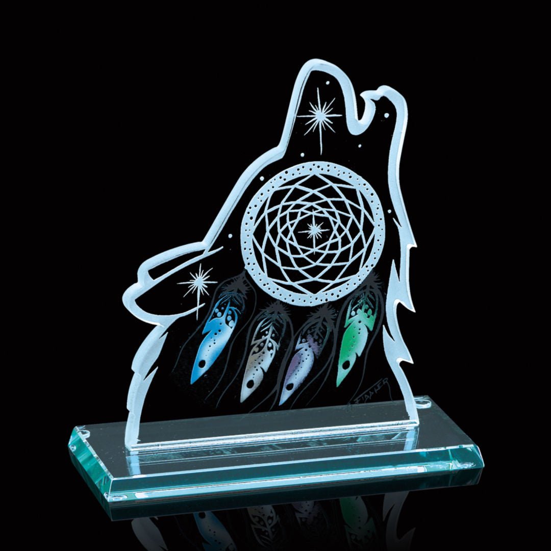 Custom branded Northern Dreams, Wolf Head Award for corporate gifting
