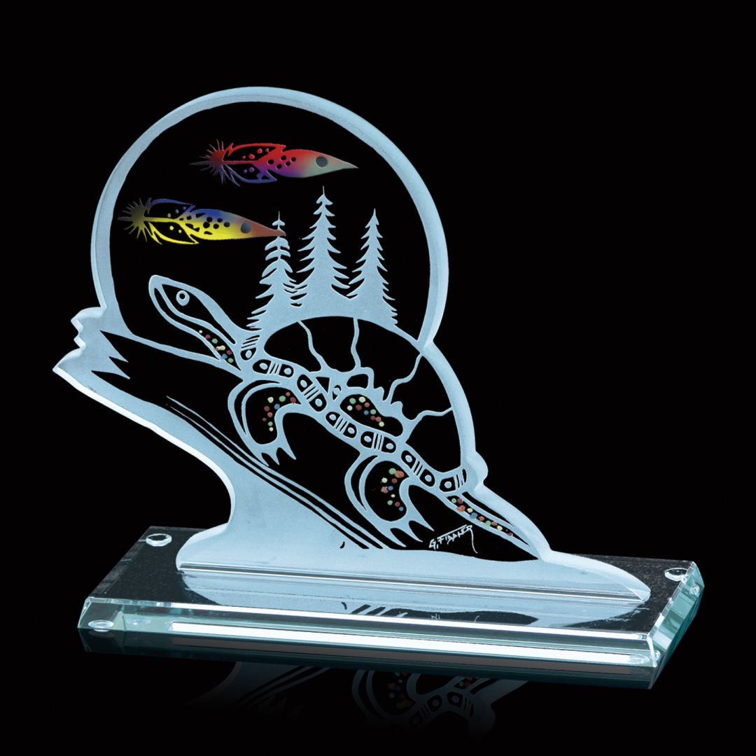 Custom branded Northern Dreams, Turtle Legend Award for corporate gifting