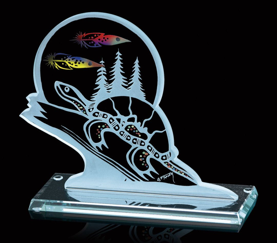 Custom branded Northern Dreams, Turtle Legend Award for corporate gifting