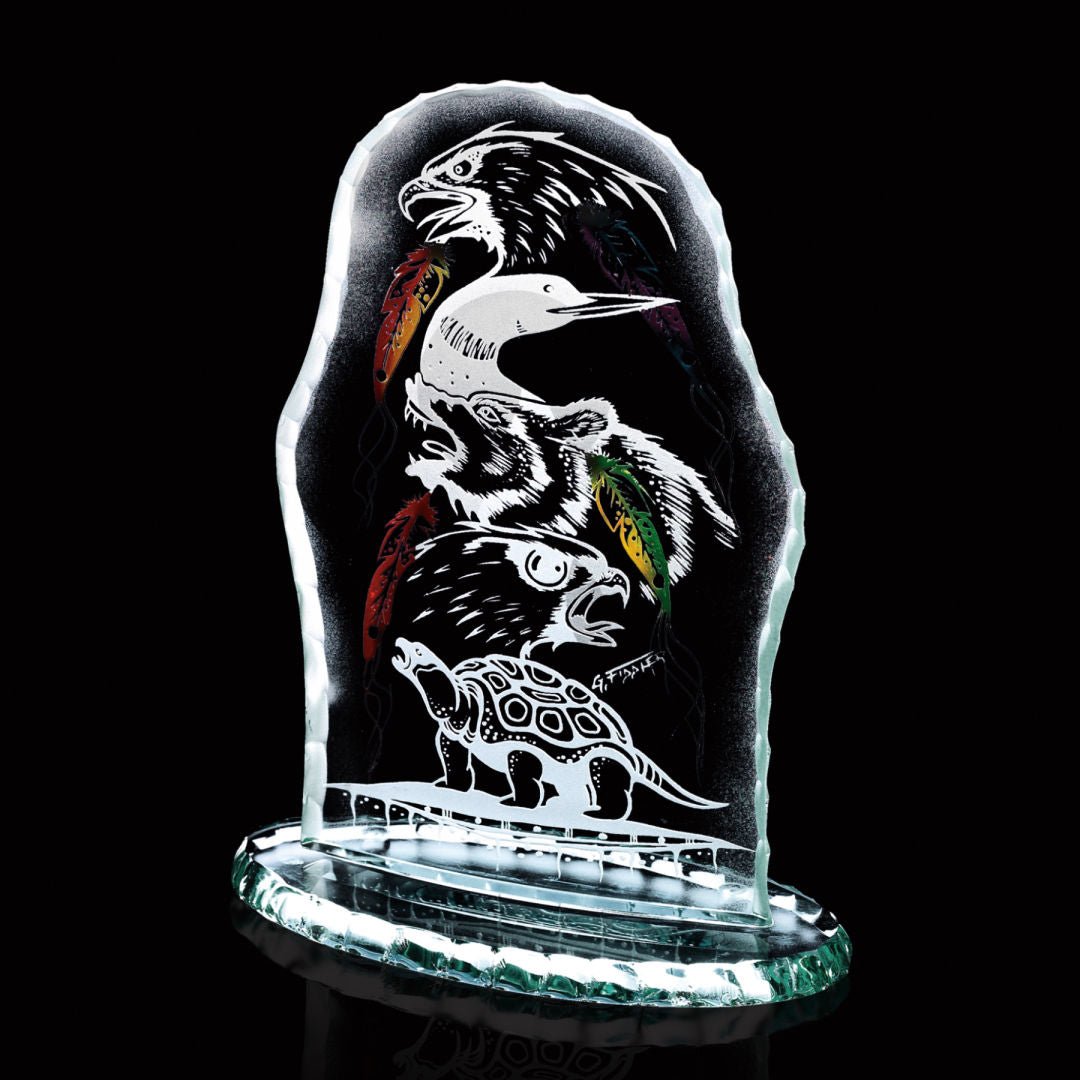 Custom branded Northern Dreams, Totem Pole Award for corporate gifting