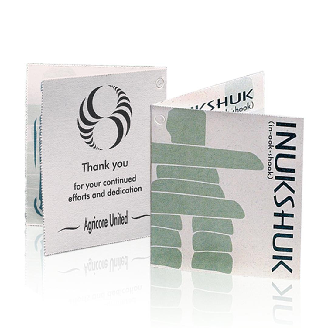 Custom branded Northern Dreams, Curved Guide Award for corporate gifting