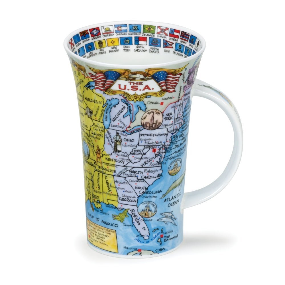 Custom branded Glencoe World of USA Mug for corporate gifting