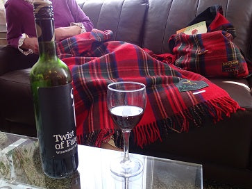 royal stewart tartan deluxe merino wool blanket