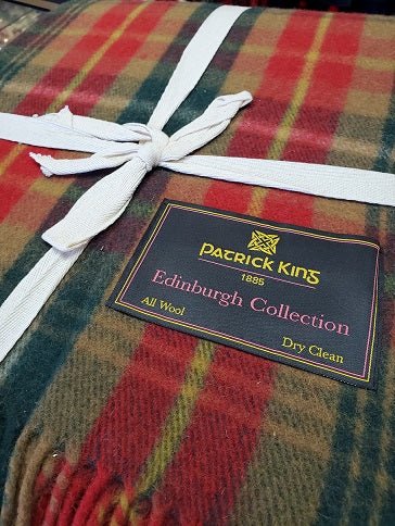Custom branded Whisky Deluxe Merino Wool Blanket for corporate gifting