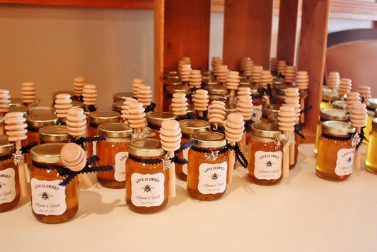 local raw wildflower honey, blueberry, raspberry, cinnamon