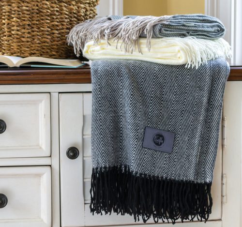 herringbone throw blanket