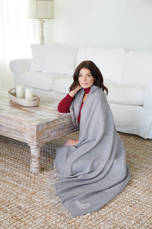 herringbone throw blanket