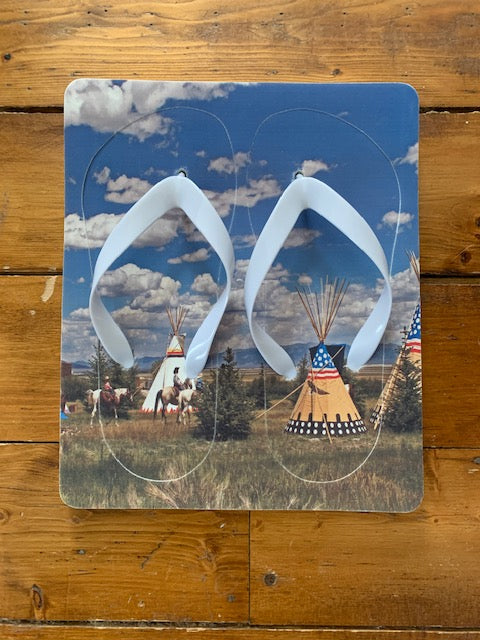 framed flip flops