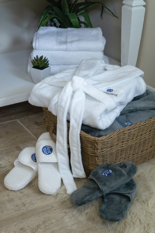 Custom branded Plush Lounge Robe for corporate gifting