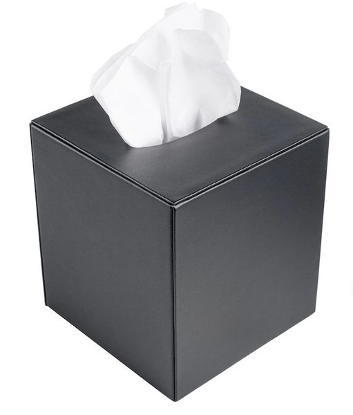 Leather Tissue Box Red Scarf Gift Co