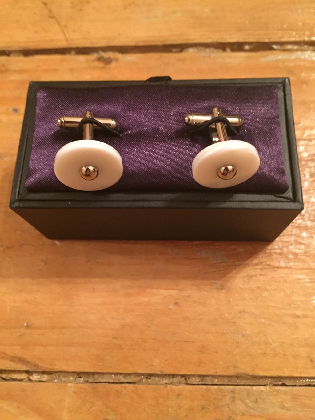Custom branded Paladium Cufflinks for corporate gifting