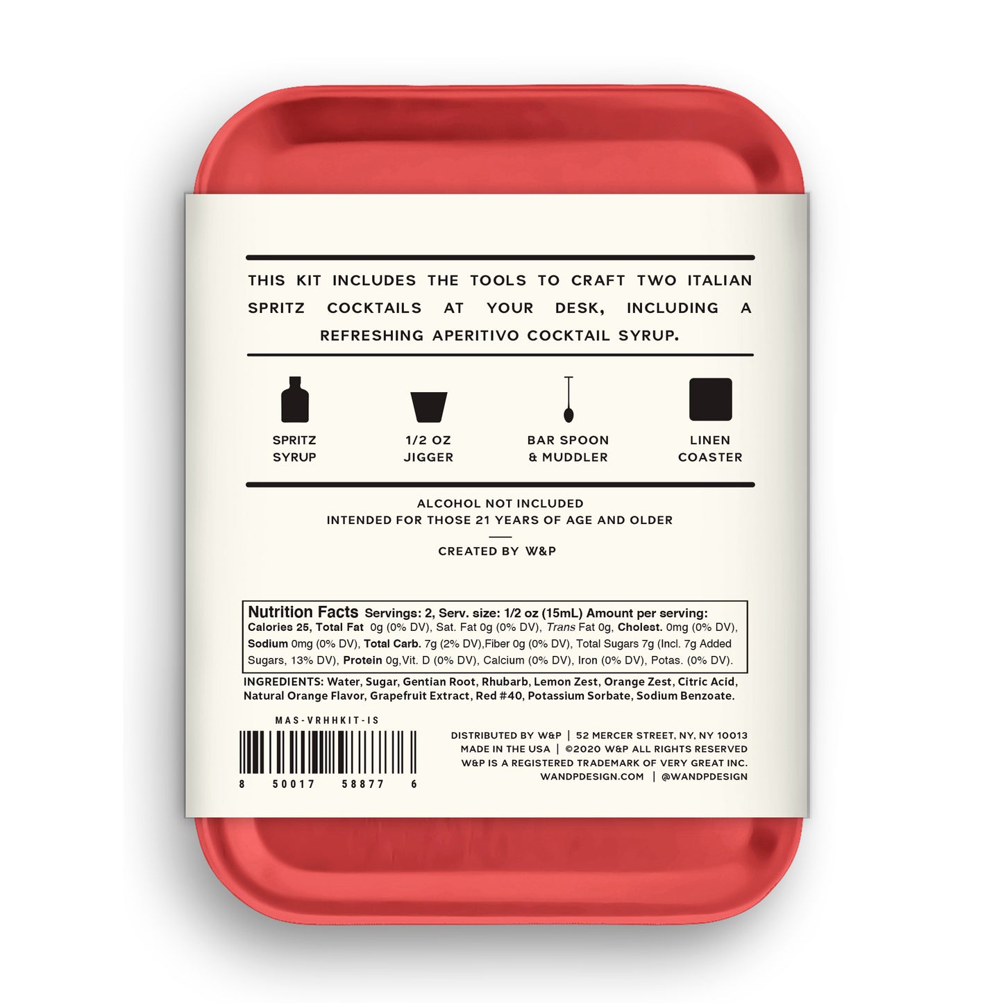 italian spritz individual cocktail kit