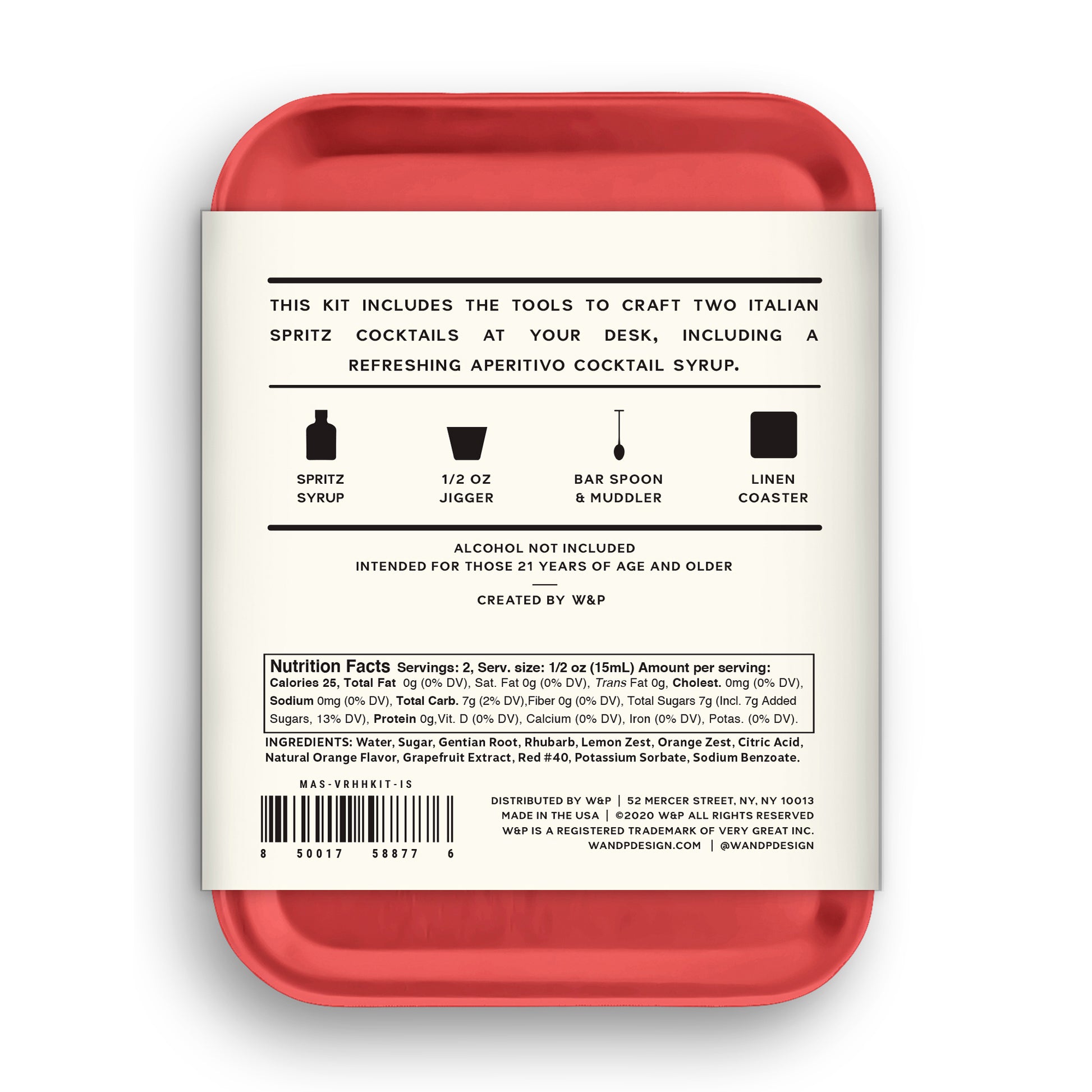 italian spritz individual cocktail kit