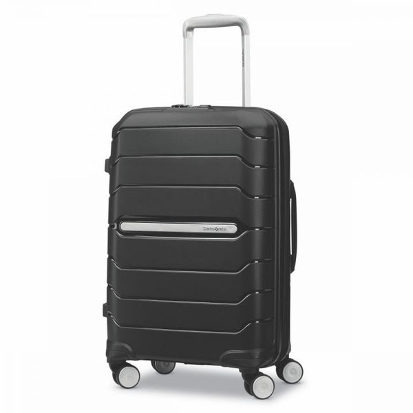 samsonite freeform 21" spinner with luggage tag