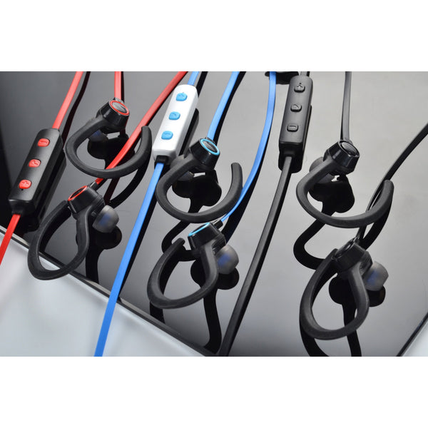 tech: wireless bluetooth sport ear buds