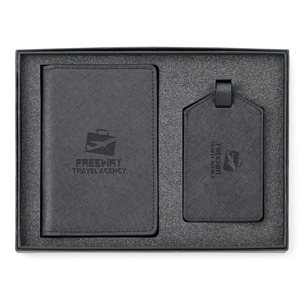 passport & luggage tag set