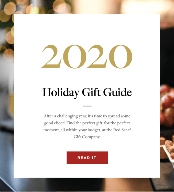 Holiday 2020 Gift Guide - Red Scarf Gift Co