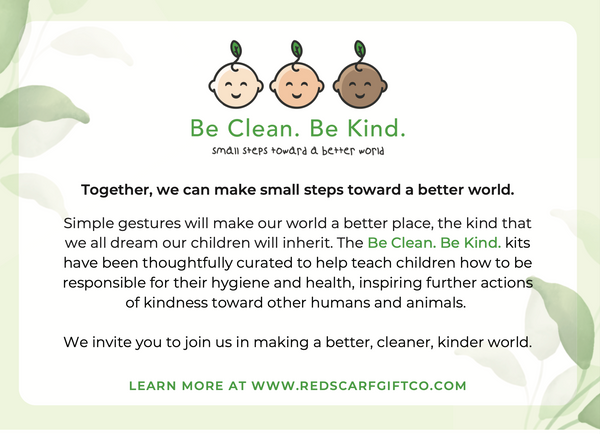 Be Clean. Be Kind. Toddler Educational Hygiene Kit