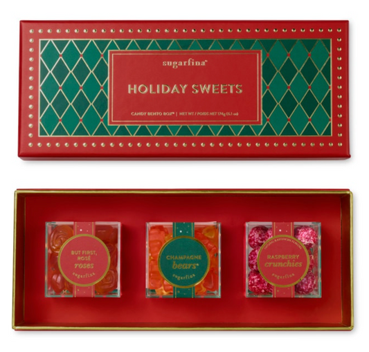 Sugarfina Holiday 3 PC Candy Bento Box