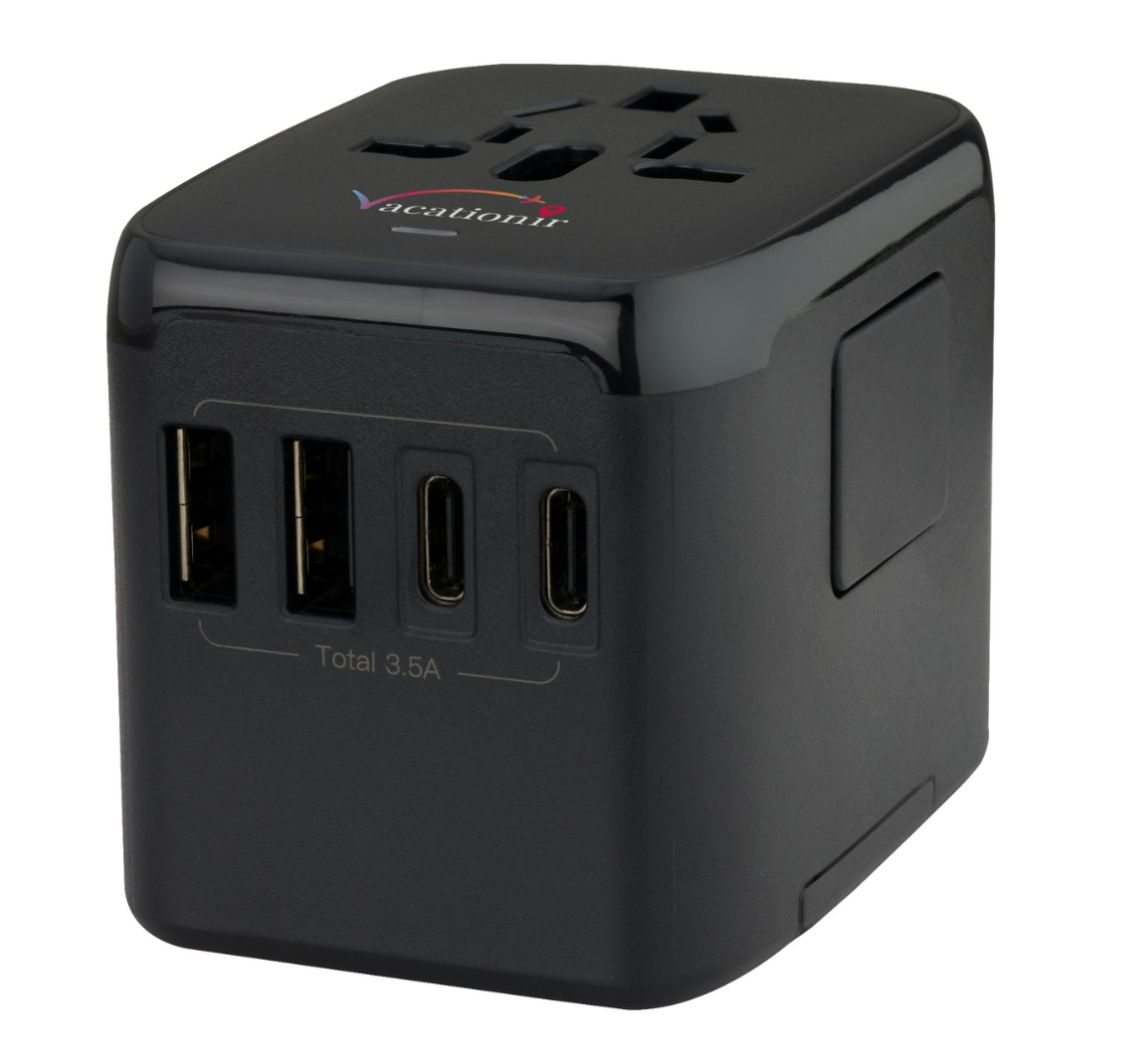 Universal Travel 2 USB / 2 Type C Adapter