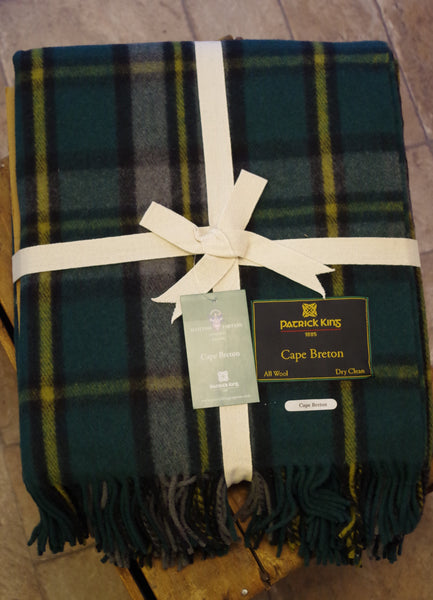 cape breton tartan deluxe merino wool blanket