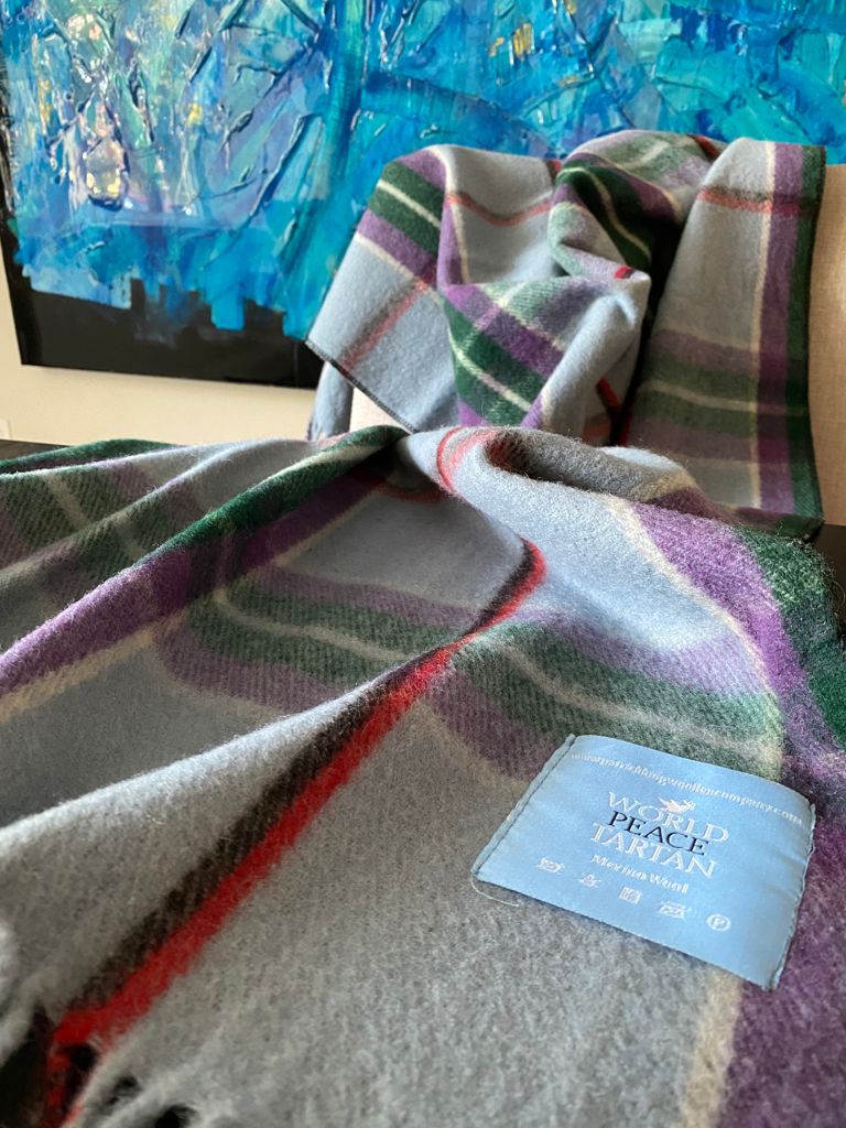 world peace merino wool blanket