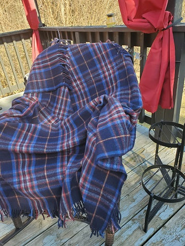 esprit du quebec tartan deluxe merino wool blanket