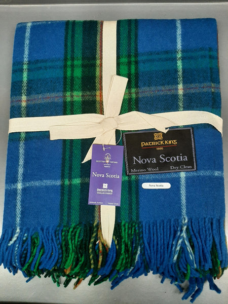 nova scotia tartan deluxe merino wool blanket