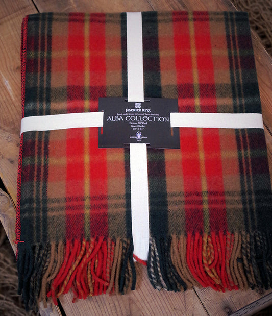 whisky deluxe merino wool blanket