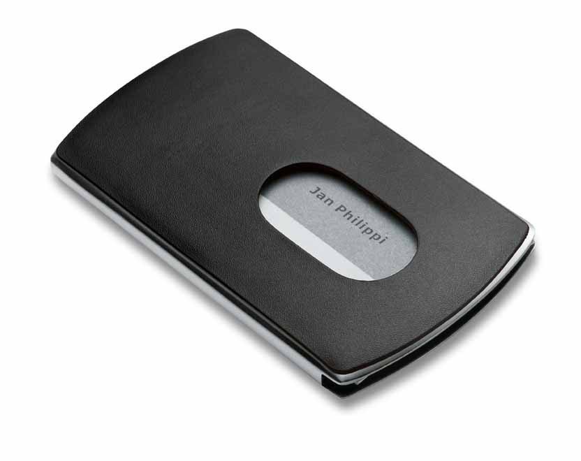 nic business card holder black