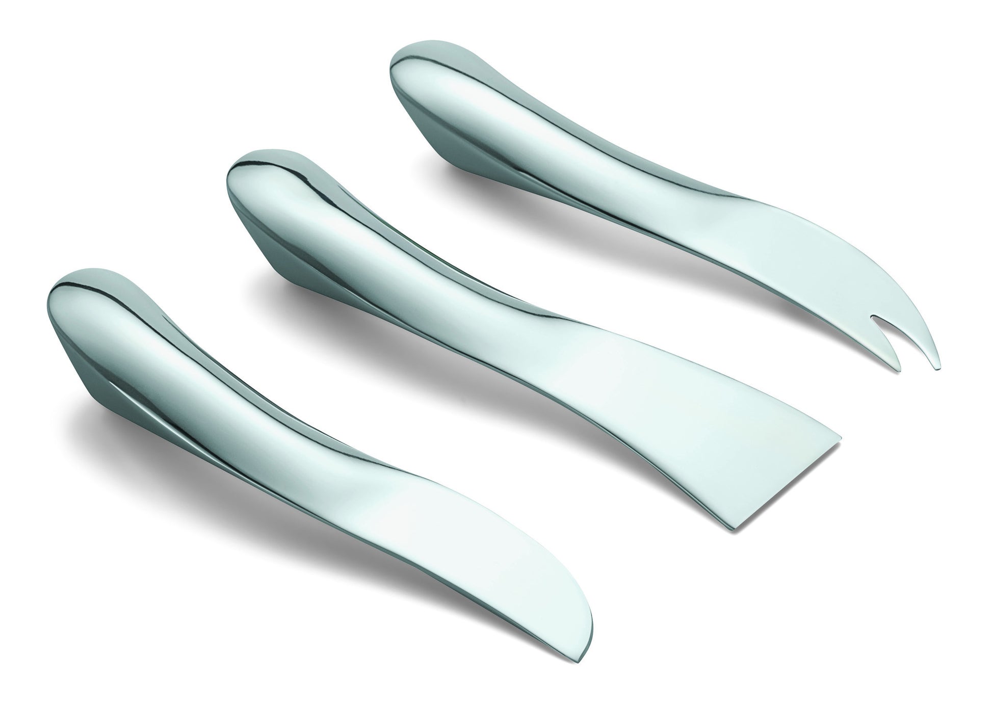 wave cheese knife set