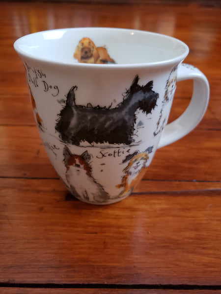 dunoon mug: nevis messy dogs