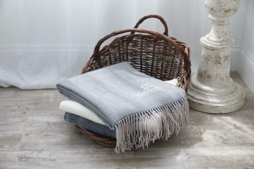 herringbone throw blanket