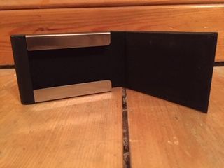 flip upright business card case