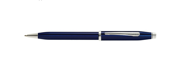 writing instruments: century ii translucent blue laquer pen
