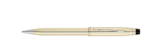 writing instruments: century ii 10 karat gold filled/rolled gold pen
