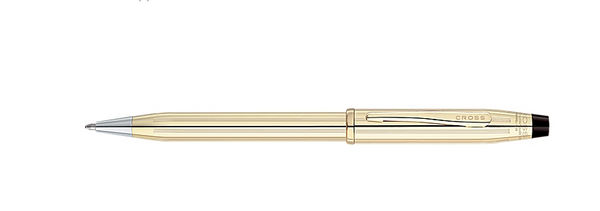 writing instruments: century ii 10 karat gold filled/rolled gold pen