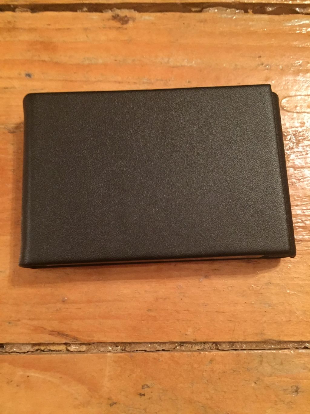 flip upright business card case