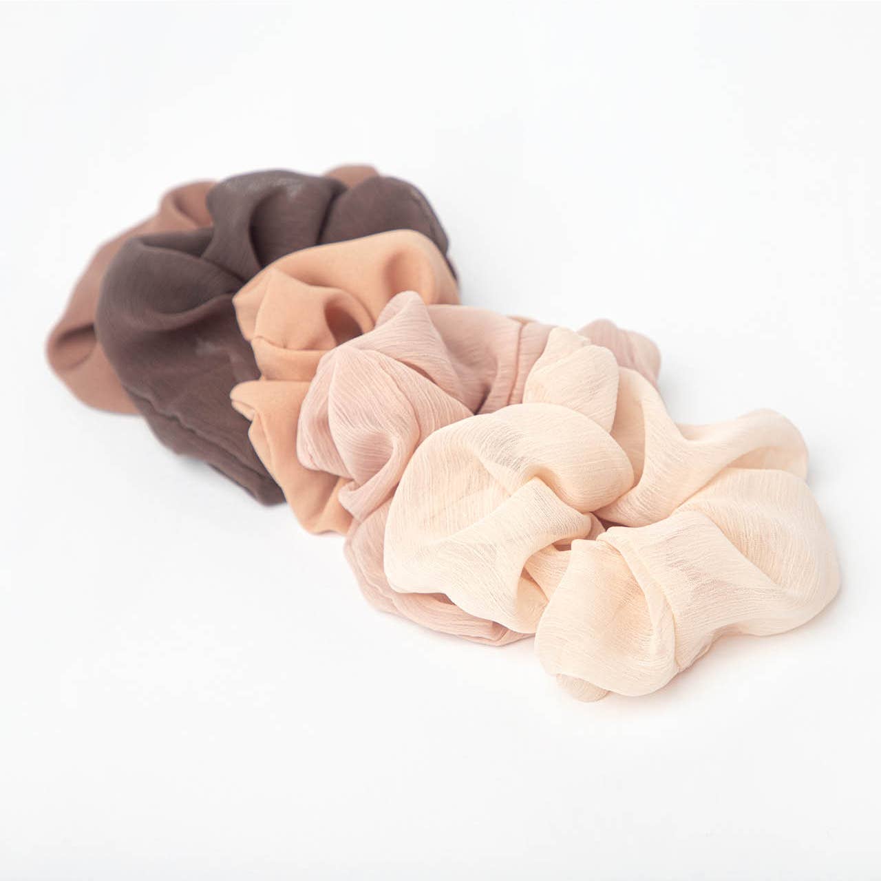 kitsch terra cotta crepe scrunchies