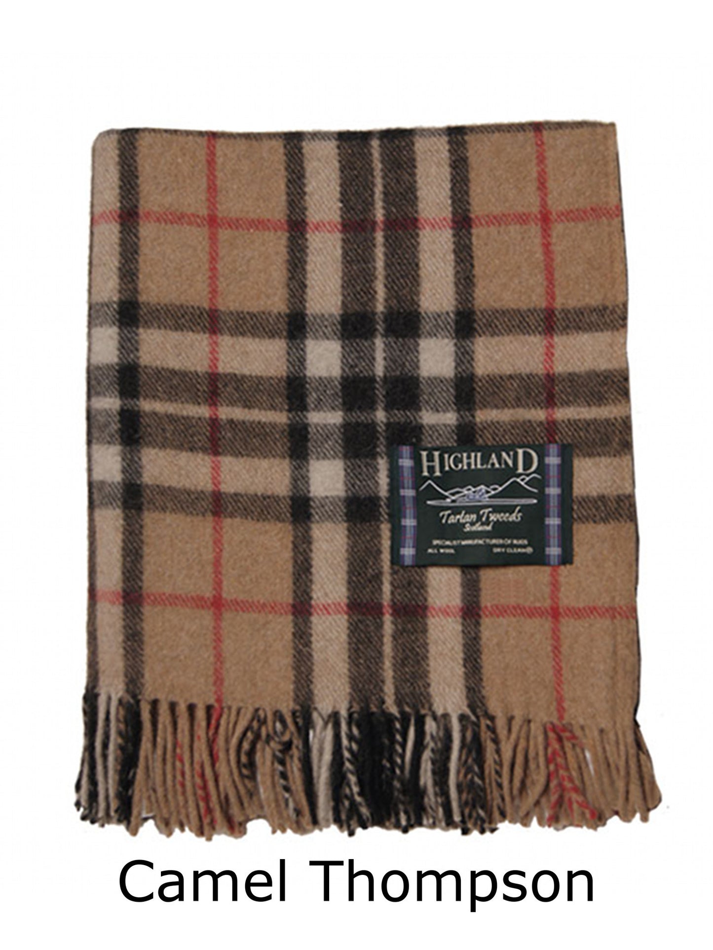 thompson camel tartan wool blanket thompson camel wool throw