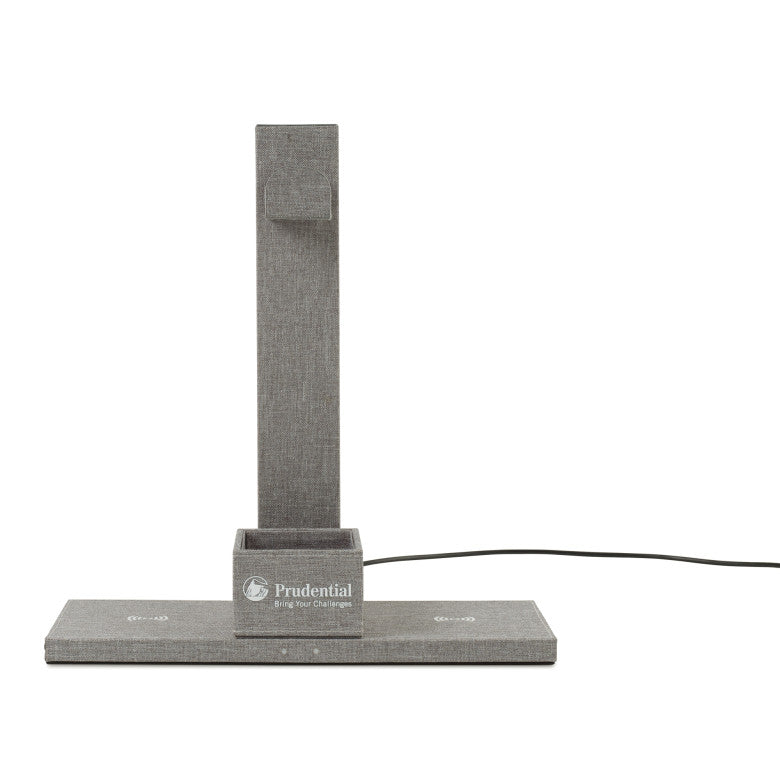 truman dual wireless charger and headphone stand