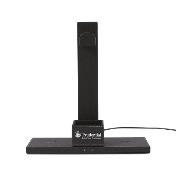 truman dual wireless charger and headphone stand